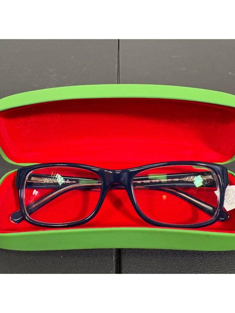 Ray Ban RB 5268 Unisex Rectangle Blue Eye Glasses